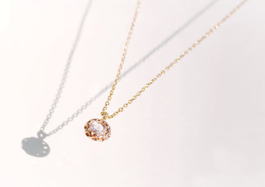 Rose-cut Scalloped Necklace