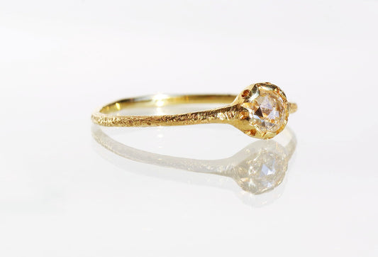Rose-cut Scalloped Ring