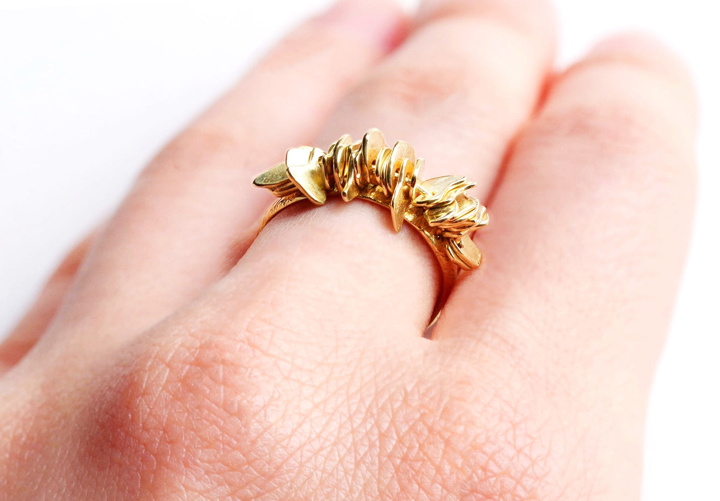 Gold Medallion Ring
