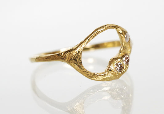 Crescent Reflection Ring