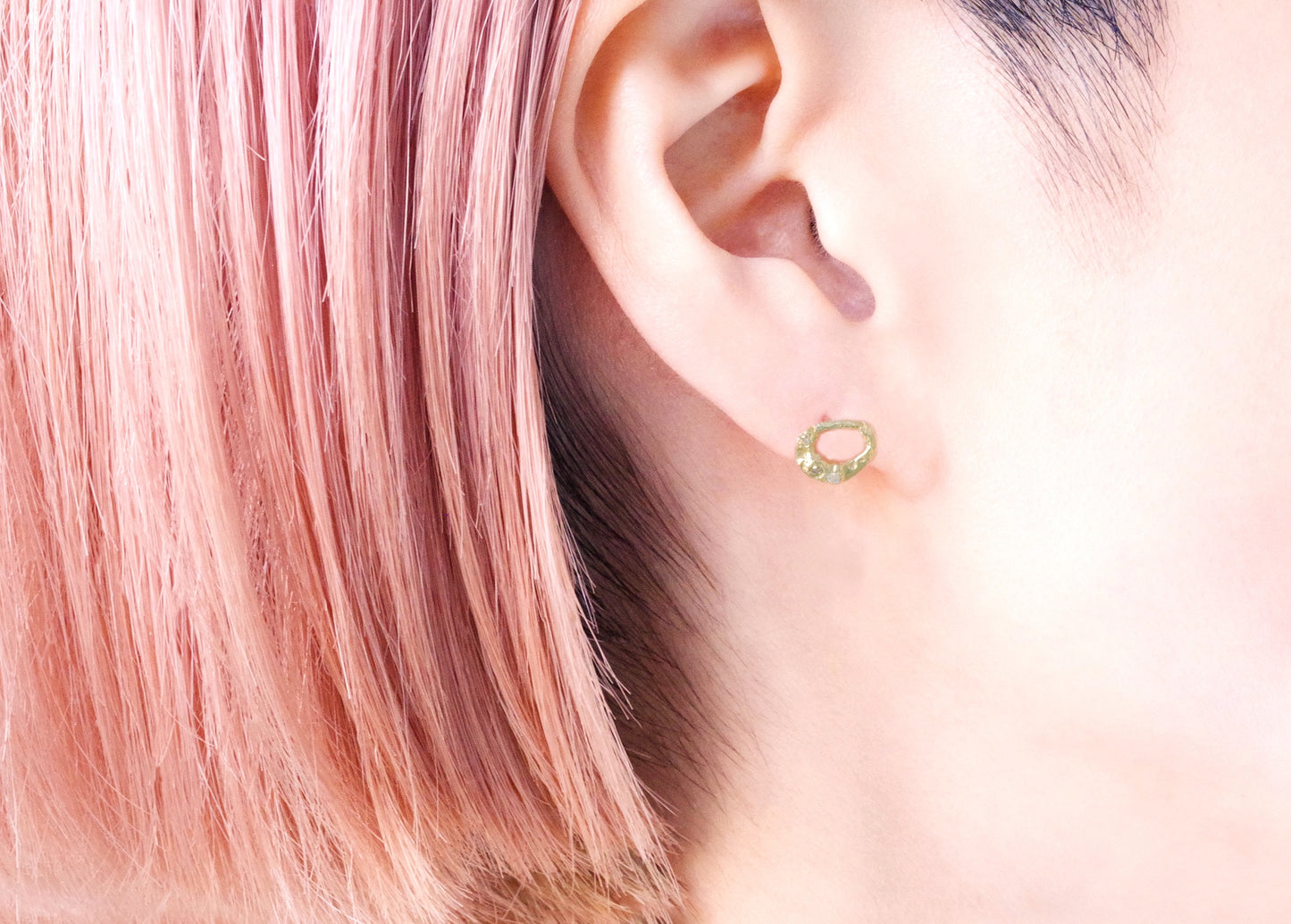 Crescent Reflection Earrings – Studs