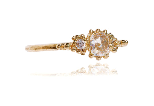 Rose-cut Diamond Ring