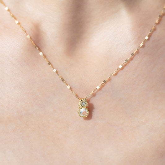 Rose-cut Diamond Necklace