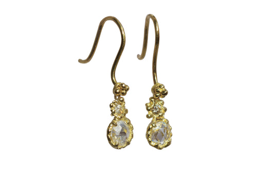 Rose-cut Diamond Earring Charm