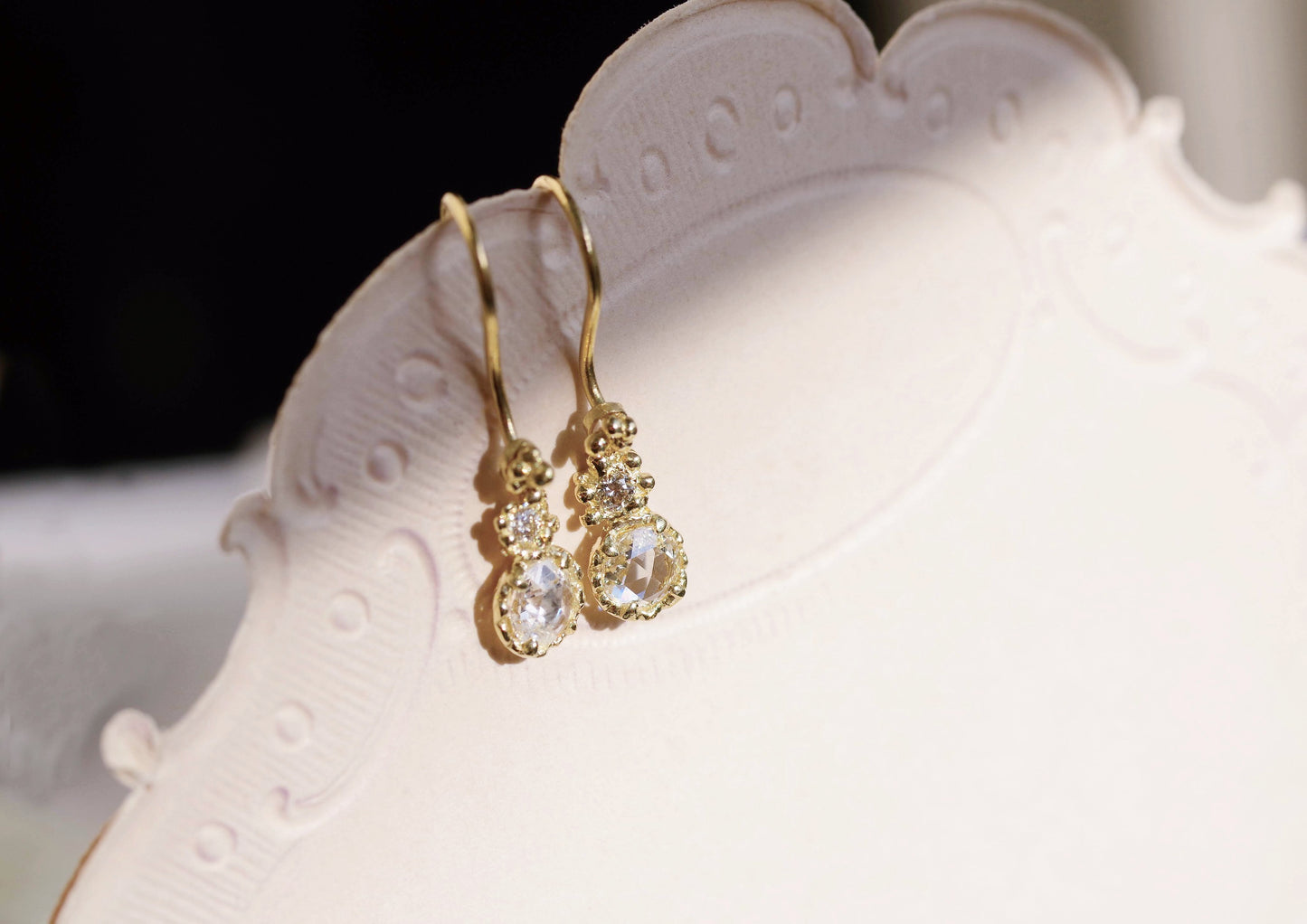 Rose-cut Diamond Earring Charm