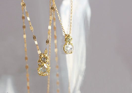 Rose-cut Diamond Necklace Charm