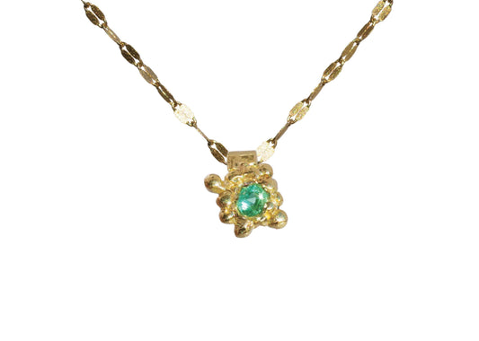 Emerald Necklace Charm