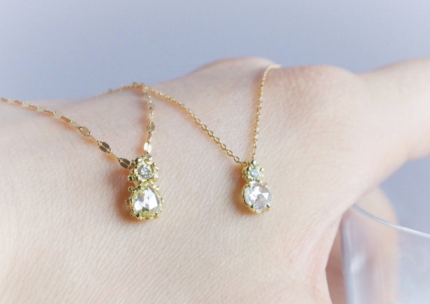 Rose-cut Diamond Necklace Charm