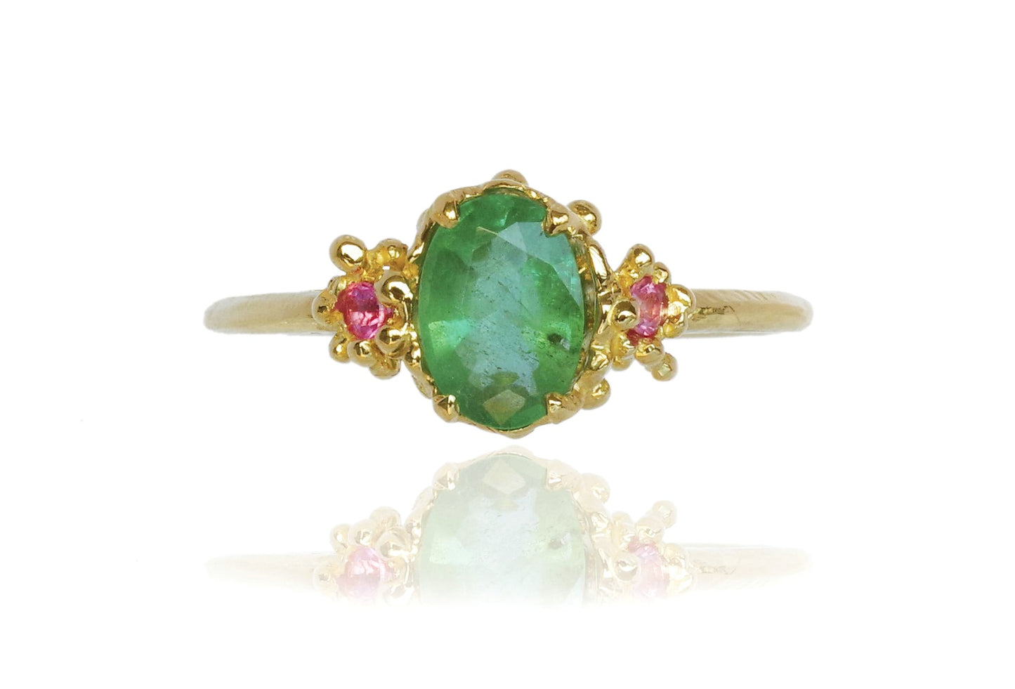 Elizabeth Ring - Emerald Sapphire