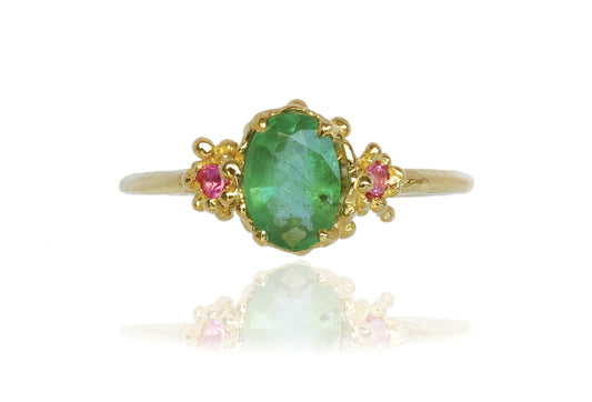 Elizabeth Ring - Emerald Sapphire