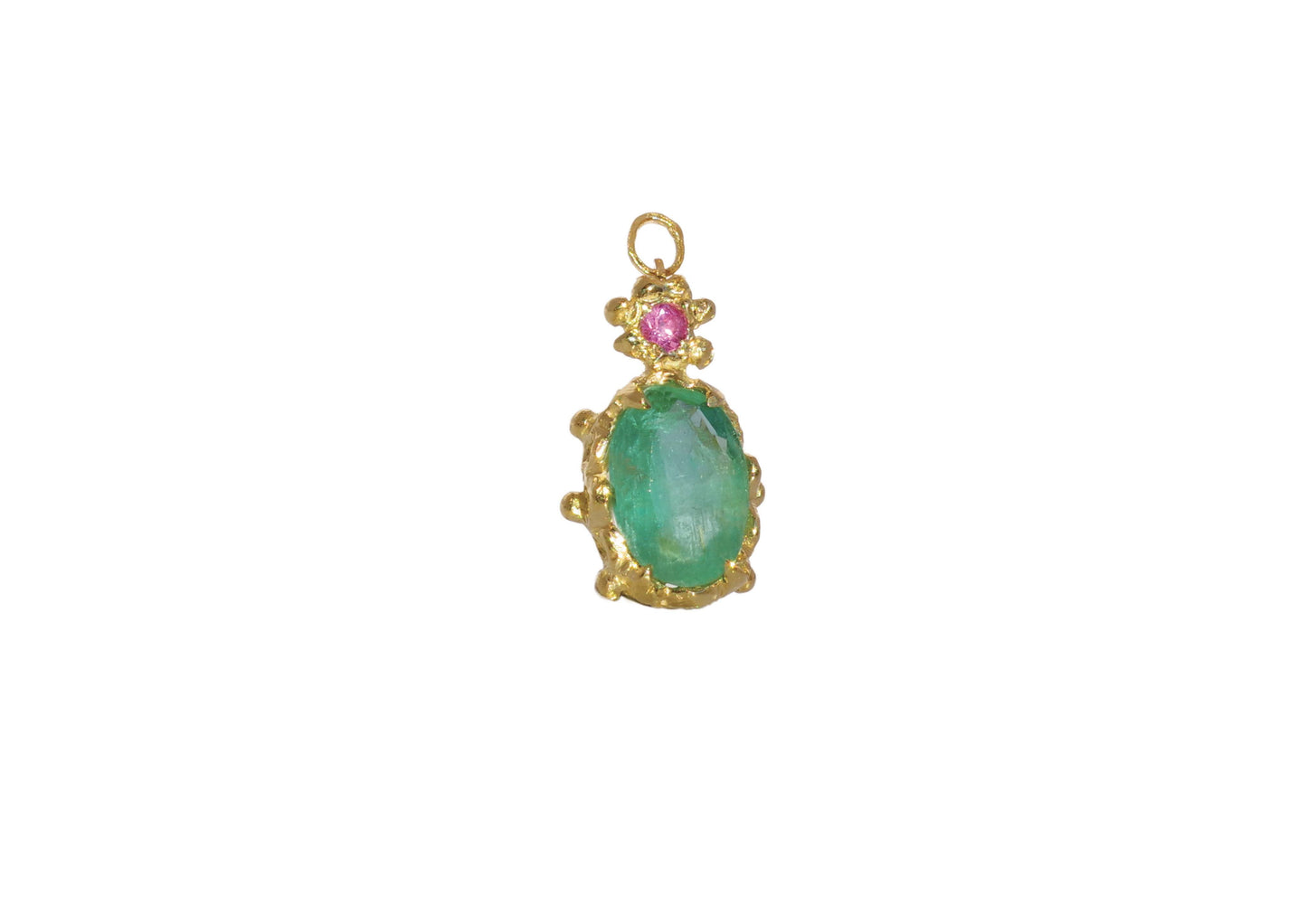 Elizabeth Earring Charm - Emerald Sapphire