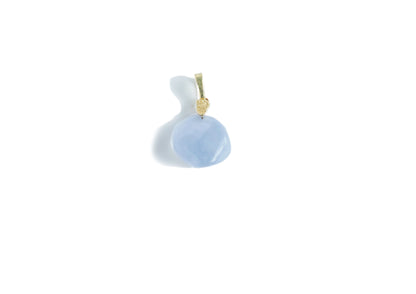 Blue Chalcedony Necklace Charm