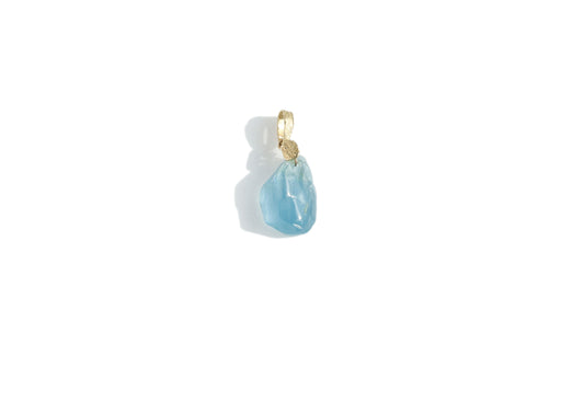Aquamarine  Necklace Charm