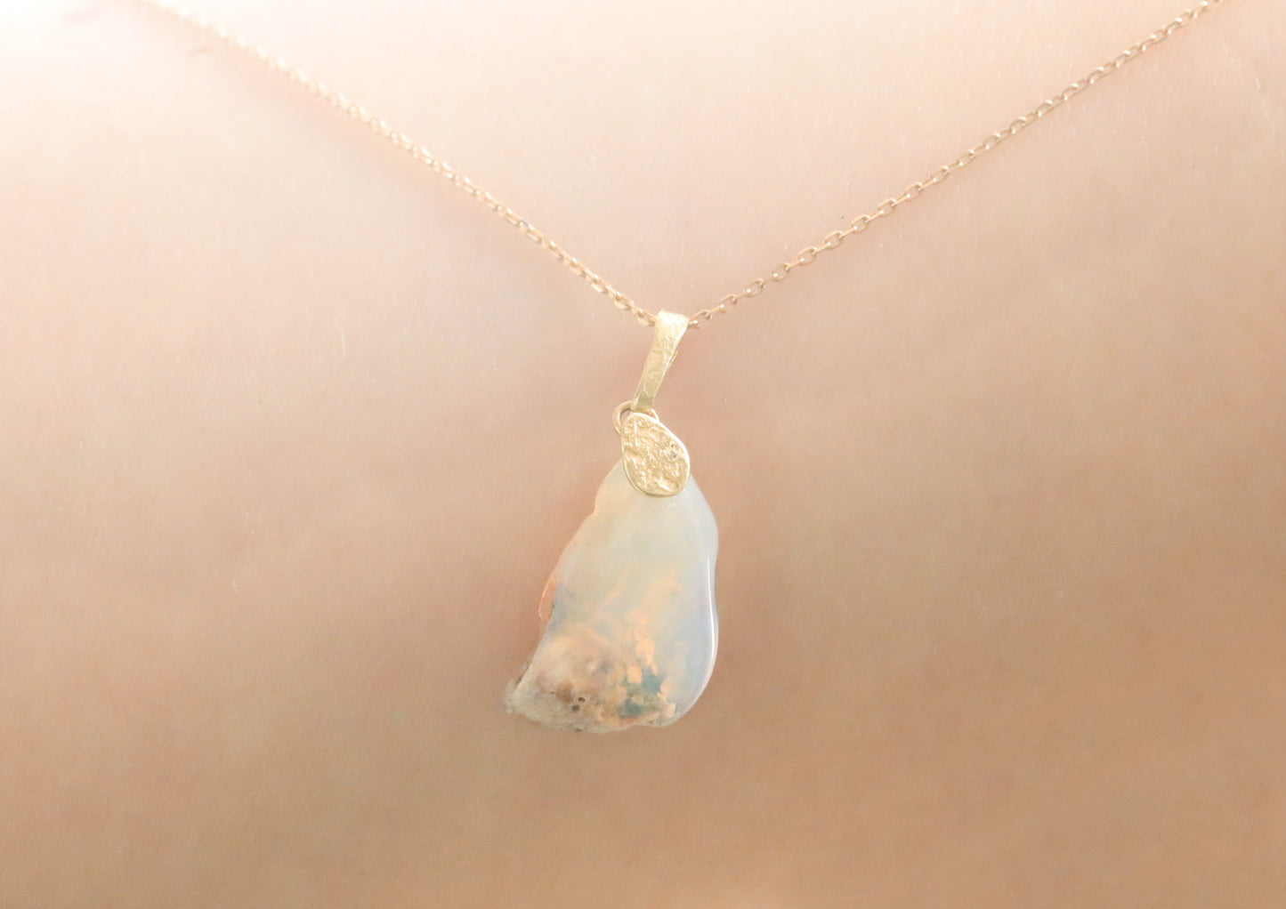 Opal Necklace Charm