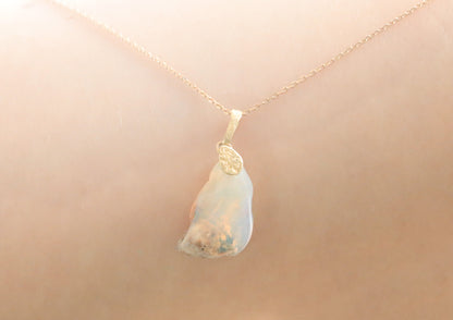Opal Necklace Charm