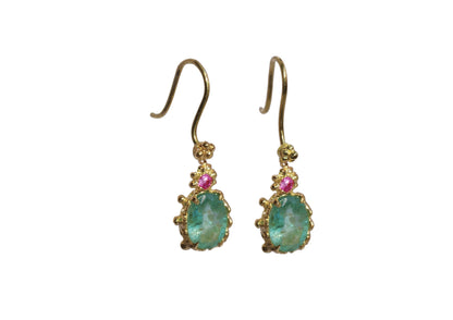 Elizabeth Earring Charm - Emerald Sapphire