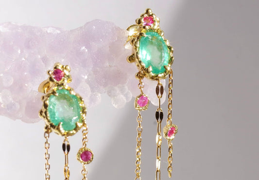 Elizabeth Emerald Earrings