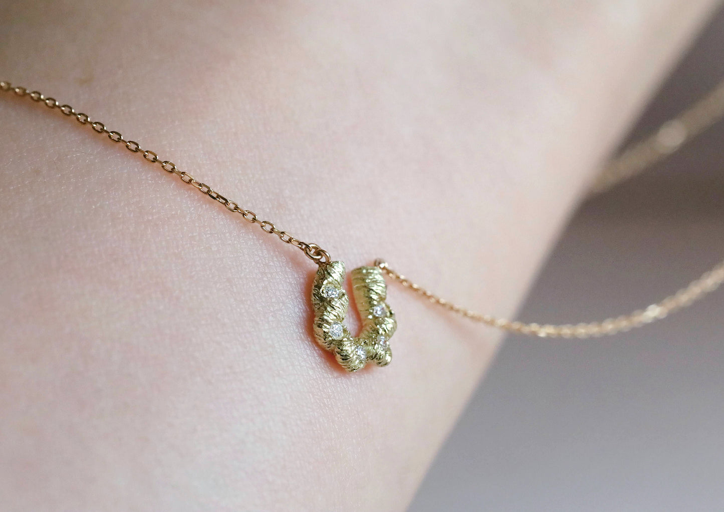 Diamond Horseshoe Necklace