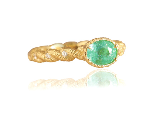 Paraiba Tourmaline Diamond Ring