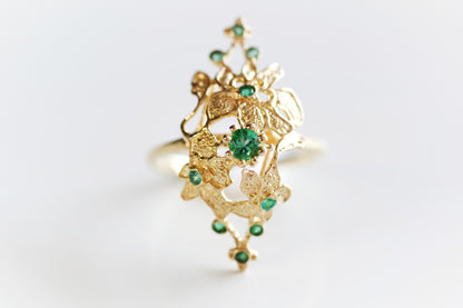 Emerald Lace Ring