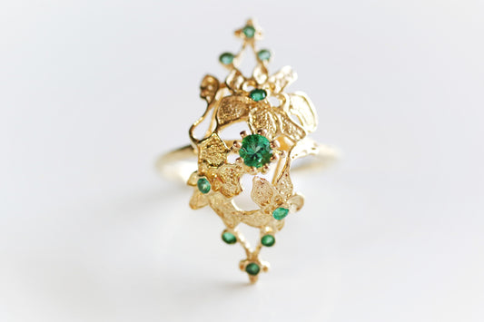 Emerald Lace Ring