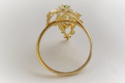 Emerald Lace Ring