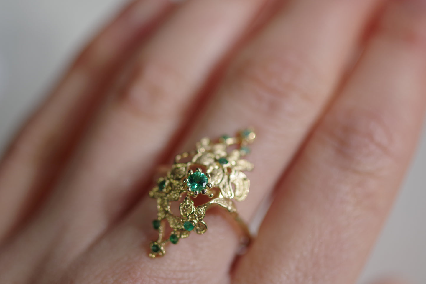 Emerald Lace Ring