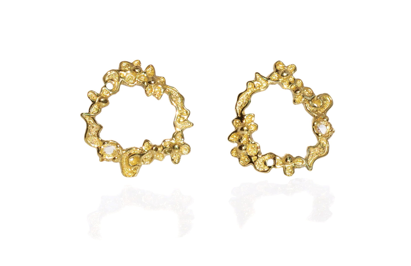 Flower Wreath Earrings – Studs