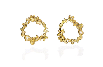 Flower Wreath Earrings – Studs