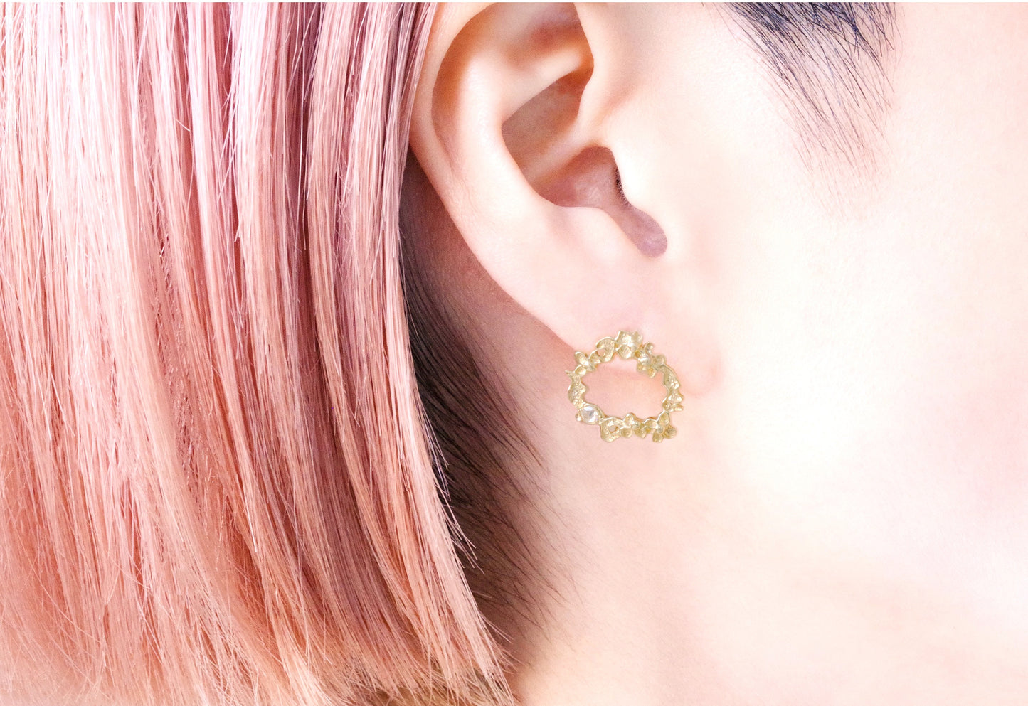 Flower Wreath Earrings – Studs