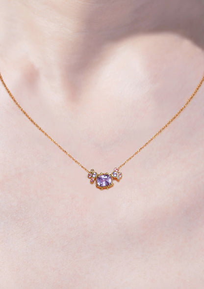 Sapphire Diamond Necklace