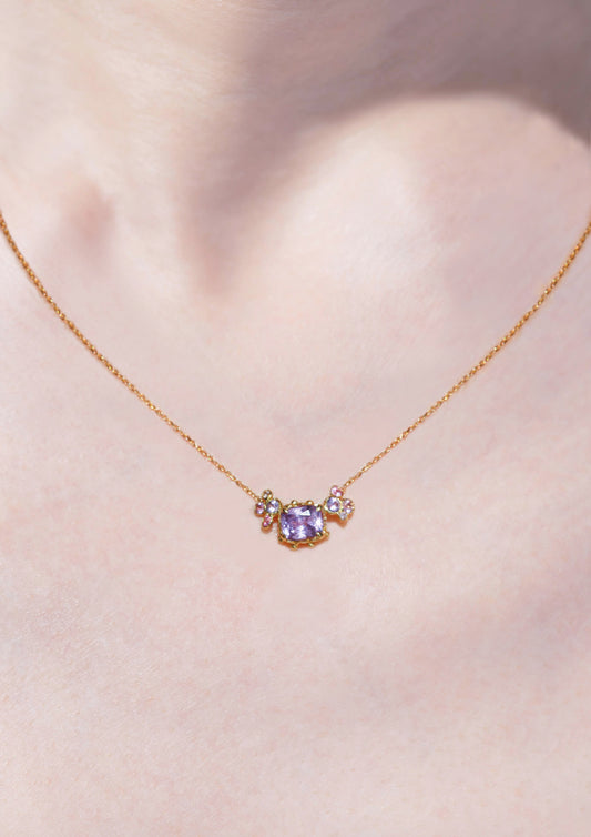 Sapphire Diamond Necklace