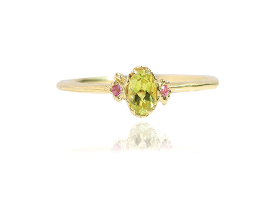 Canary Tourmaline Sapphire Ring