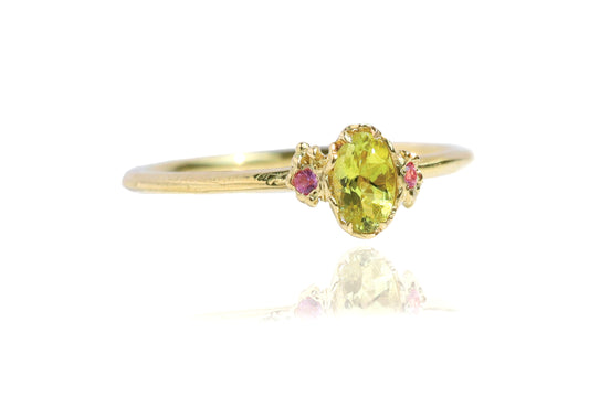 Canary Tourmaline Sapphire Ring