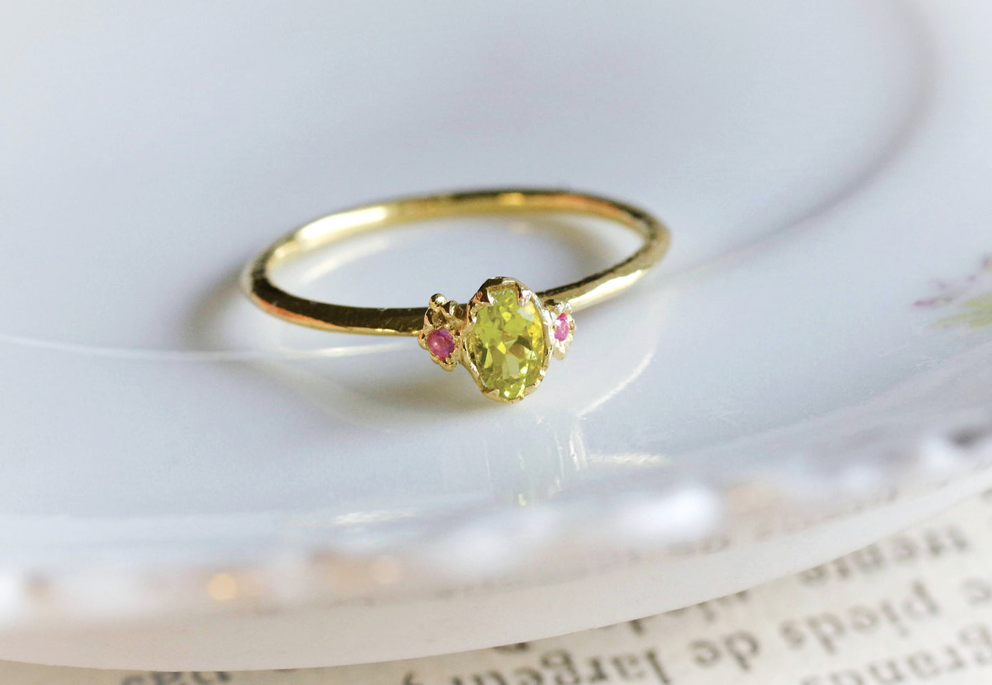 Canary Tourmaline Sapphire Ring