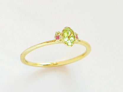 Canary Tourmaline Sapphire Ring