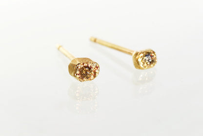 Stone Diamond Earrings