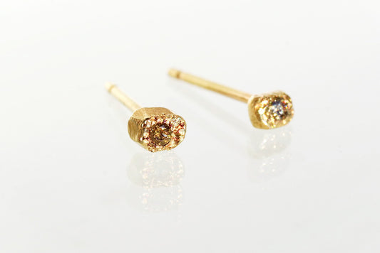 Stone Diamond Earrings