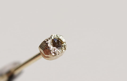 Stone Diamond Earrings