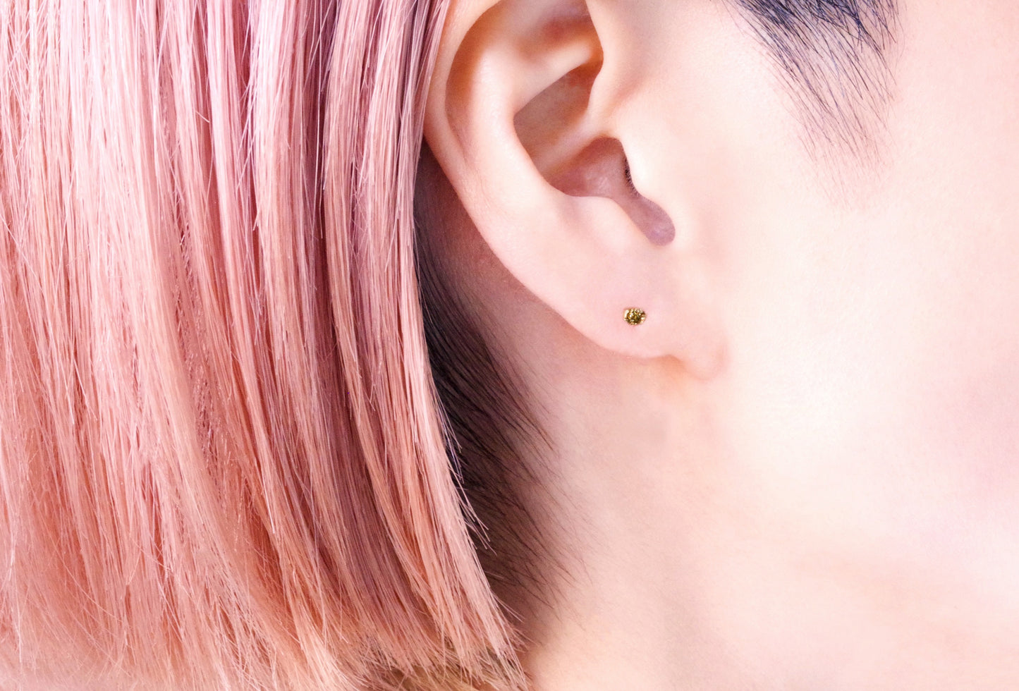 Stone Diamond Earrings