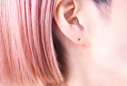 Stone Diamond Earrings