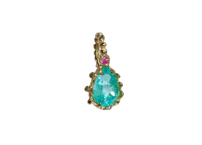 Elizabeth Necklaces Charm - Emerald Sapphire