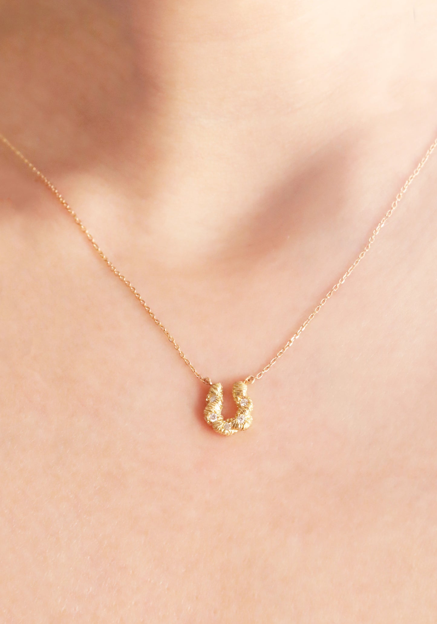 Diamond Horseshoe Necklace