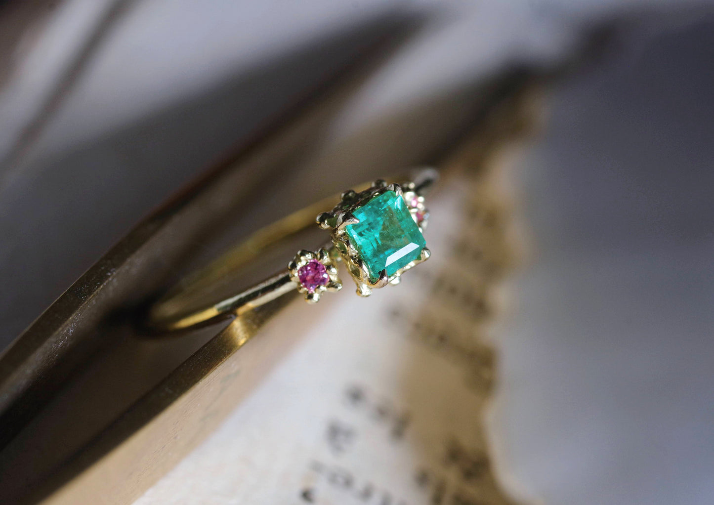 Emerald Sapphire Ring