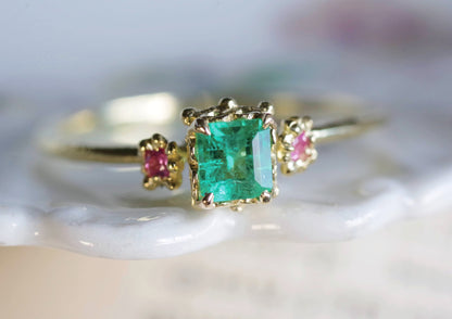 Emerald Sapphire Ring