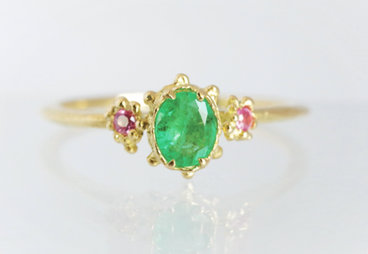 Emerald Sapphire Ring