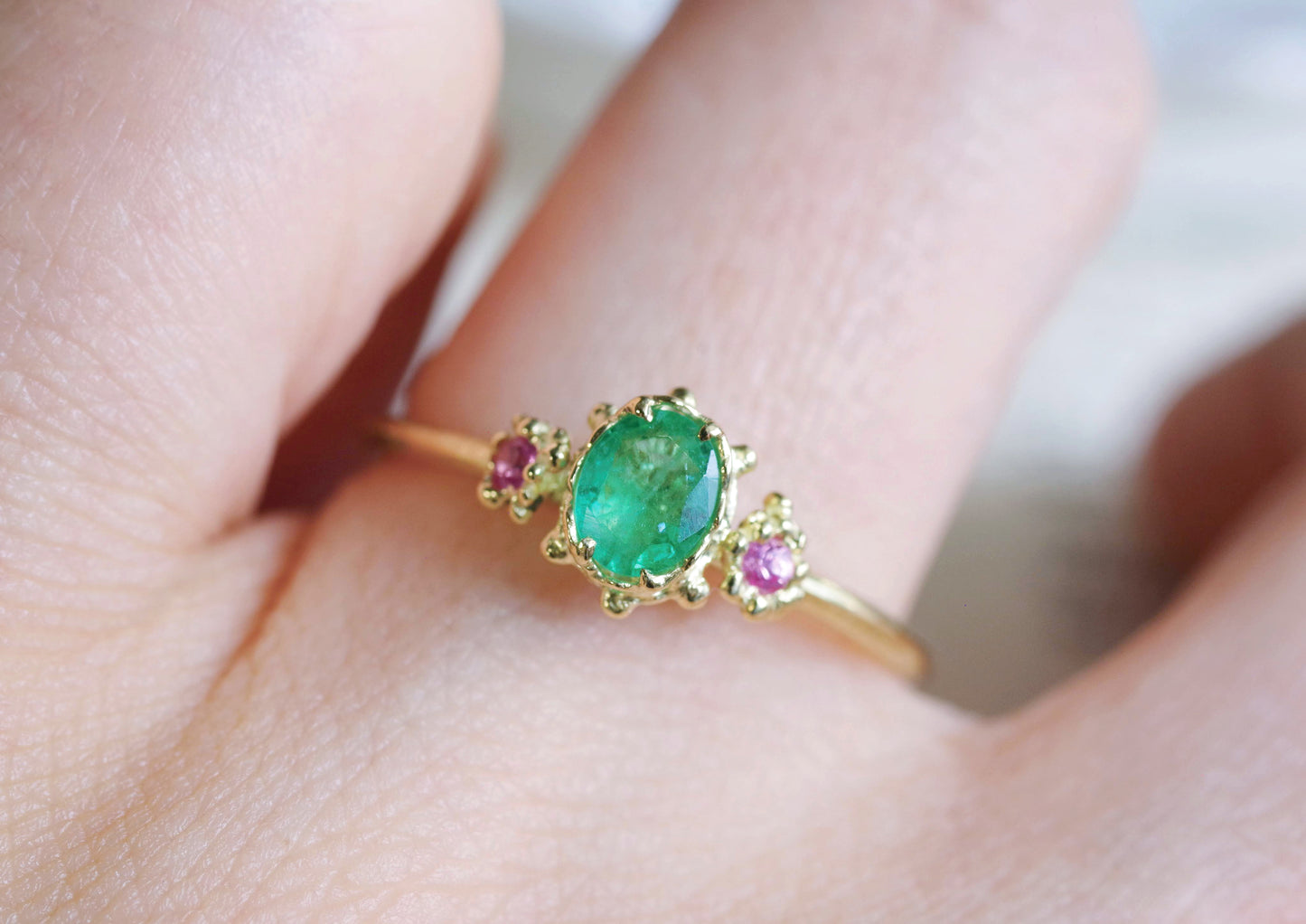 Emerald Sapphire Ring