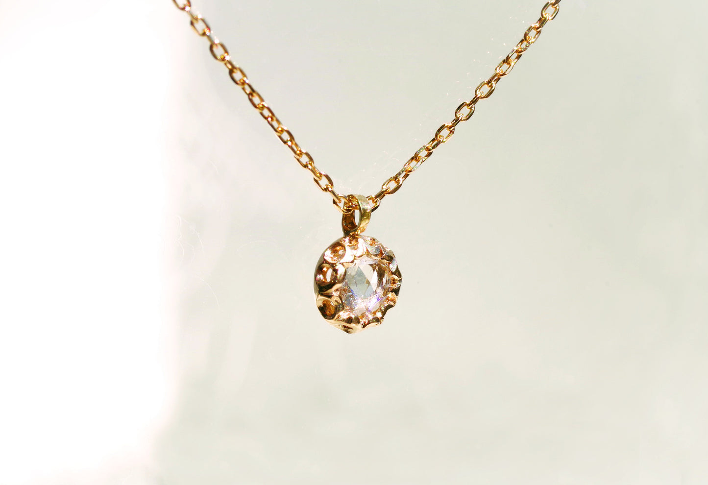 Rose-cut Scalloped Necklace