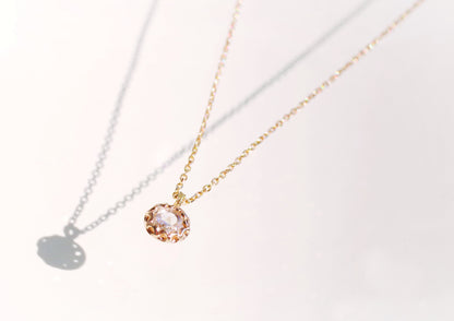 Rose-cut Scalloped Necklace