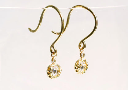 Rose-cut Scalloped Earrings – Hooks